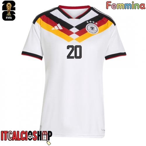 Germania Jamal Musiala #10 Prima Maglia Femmina Mondiali 2026 Manica Corta